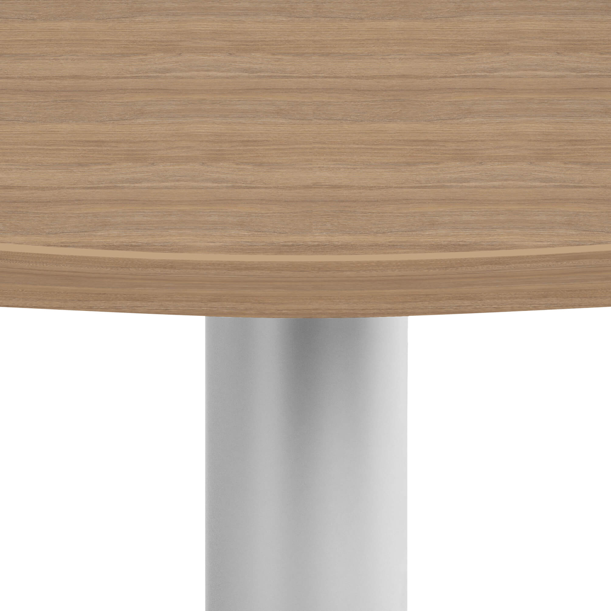 OPTIMA Tableau de réunion | Rond, cadre argent, Ø 1000 mm, chêne ambre - 3 Main Image