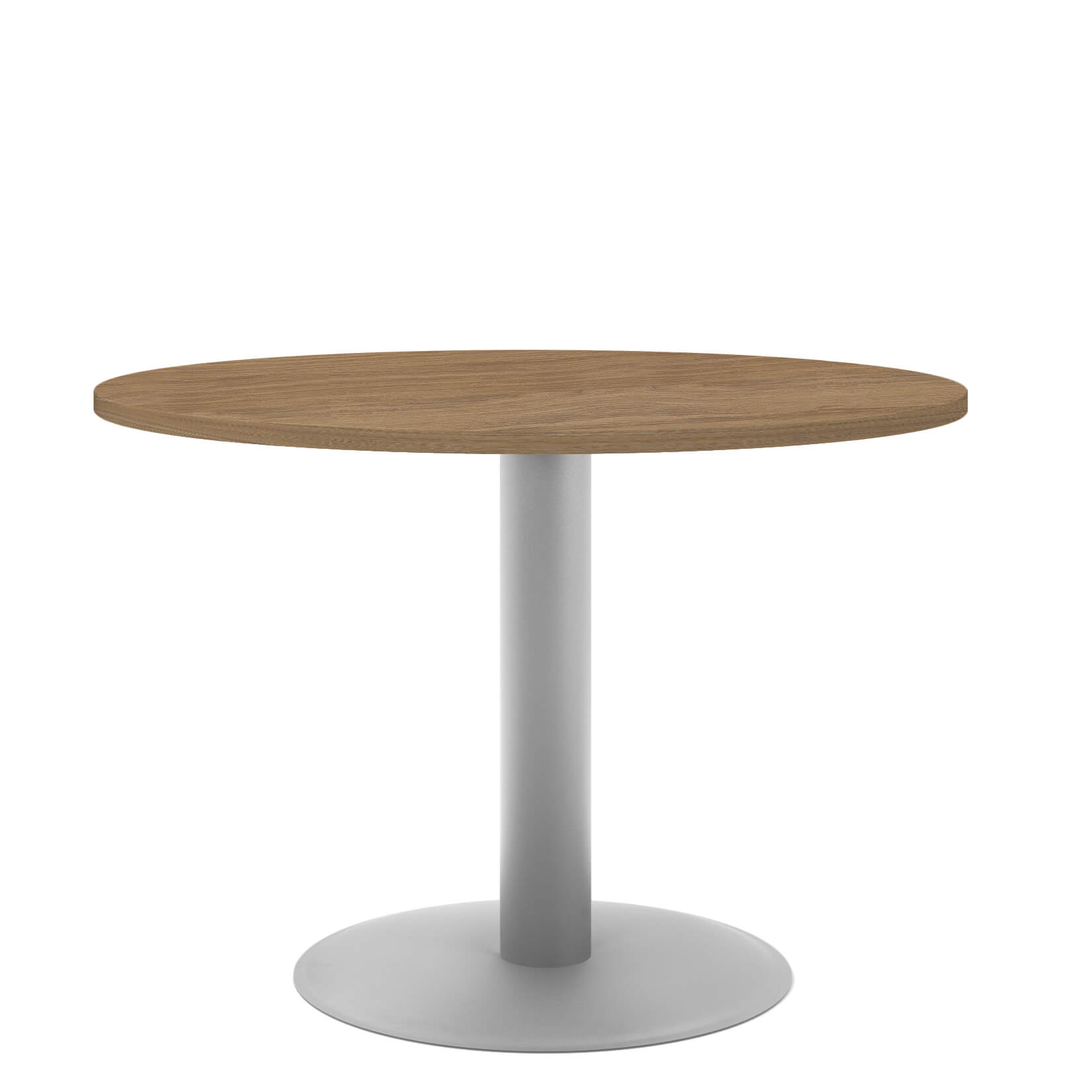 OPTIMA Tableau de réunion | Rond, cadre argent, Ø 1000 mm, chêne ambre - 2 Main Image