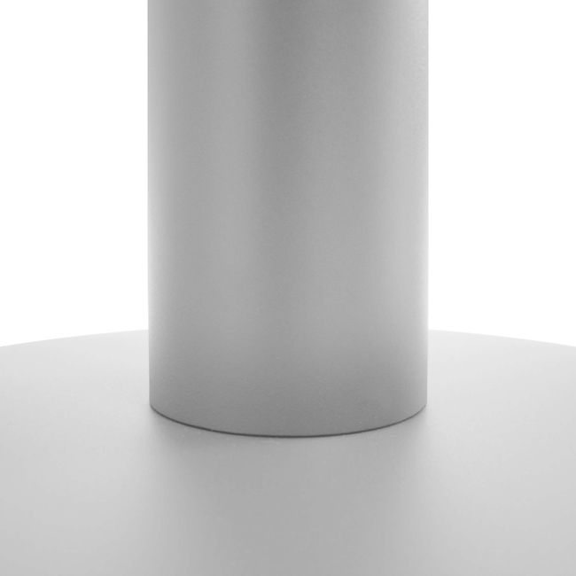 OPTIMA Besprechungstisch | Rund, Gestell Silber, Ø 1000 mm, Bernsteineiche