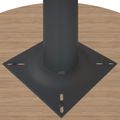 OPTIMA Besprechungstisch | Rund, Gestell Anthrazit, Ø 1000 mm, Bernsteineiche - 4 Thumbnail Image