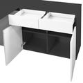 AIR Desk | Sideboard right, 1600 x 1600 mm, anthracite / white - 5 Thumbnail Image