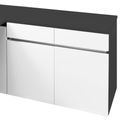 AIR Desk | Sideboard right, 1600 x 1600 mm, anthracite / white - 7 Thumbnail Image