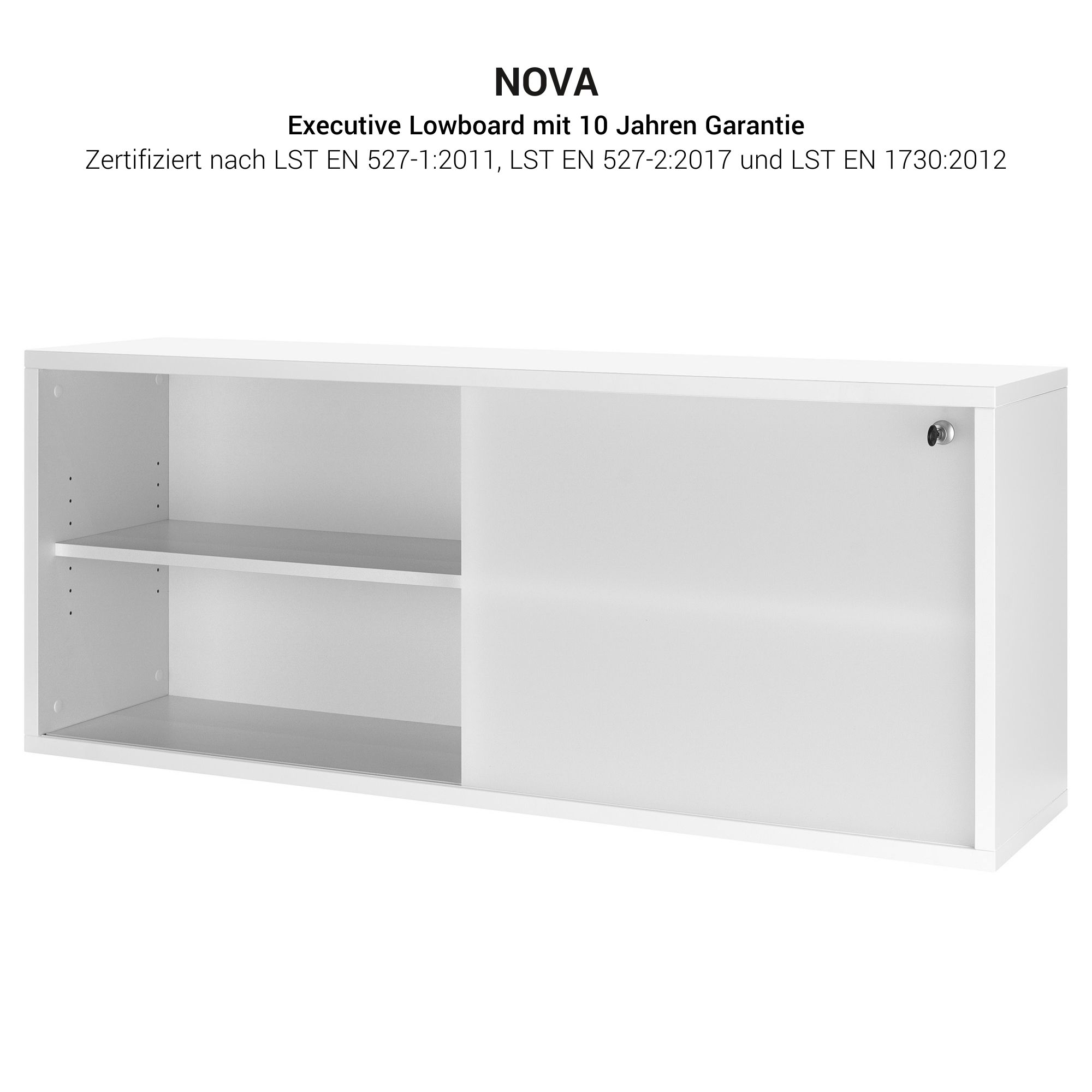 NOVA Lowboard | 1.5 Oh, 1382 x 570 mm, anthracite - 3 Main Image