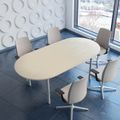 OPTIMA conference table | Oval, 2400 x 1000 mm, maple - 7 Thumbnail Image