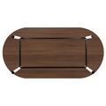 OPTIMA Konferenztisch | Oval, 2400 x 1000 mm, Nussbaum