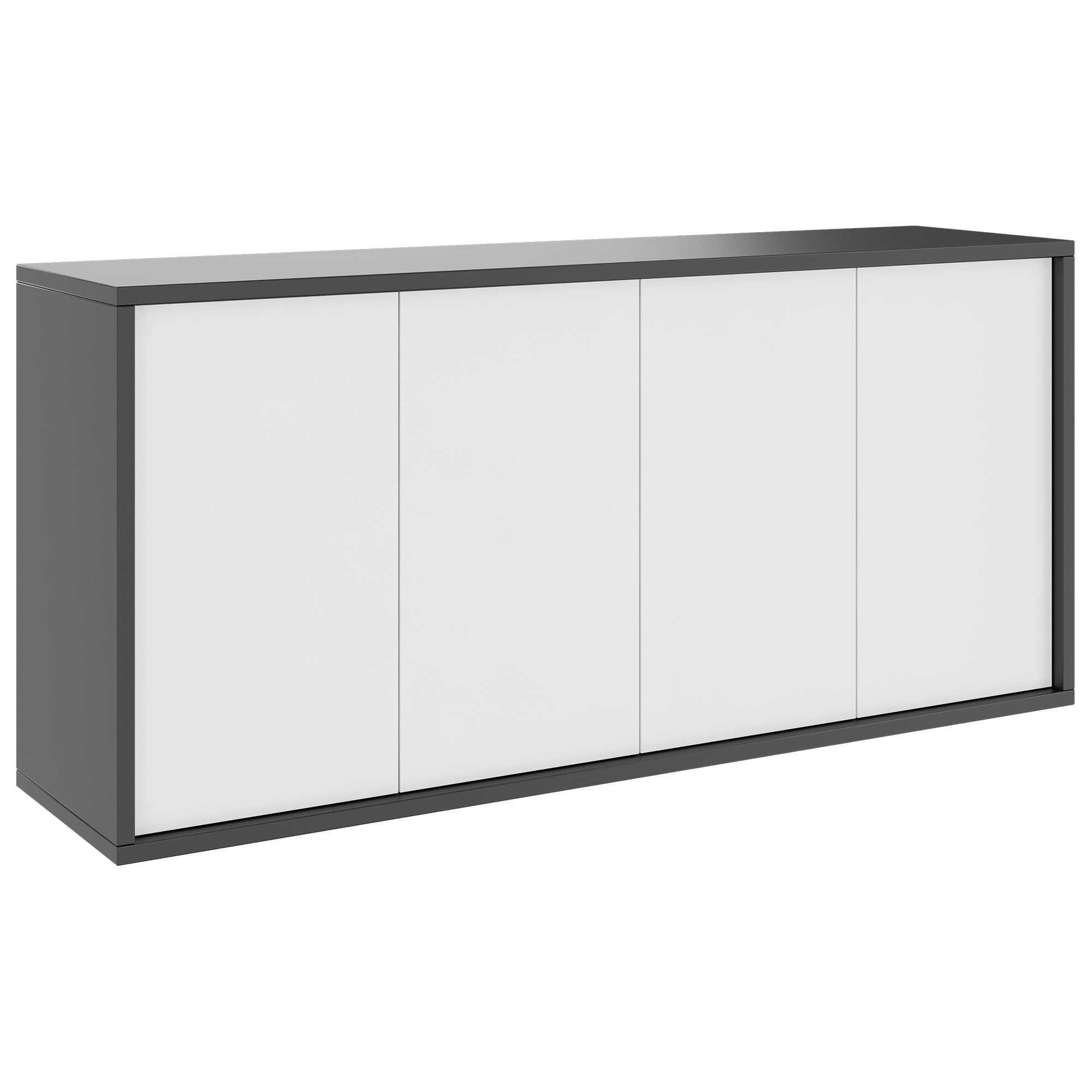 NOVA Buffet | 2 OH, 1615 x 750 mm, anthracite / blanc - 3 Main Image