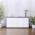 NOVA Buffet | 2 OH, 1615 x 750 mm, anthracite / blanc - 2 Thumbnail Image