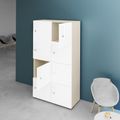 NOVA Spind | 800 x 1092 - 1444 mm (6 - 8 armadietti), acero / bianco - 13 Thumbnail Image