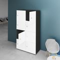 NOVA Spind | 800 x 1092 - 1444 mm (6 - 8 armadietti), antracite / bianco - 13 Thumbnail Image