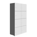 NOVA Spind | 800 x 1092 - 1444 mm (6 - 8 armadietti), antracite / bianco - 1 Thumbnail Image