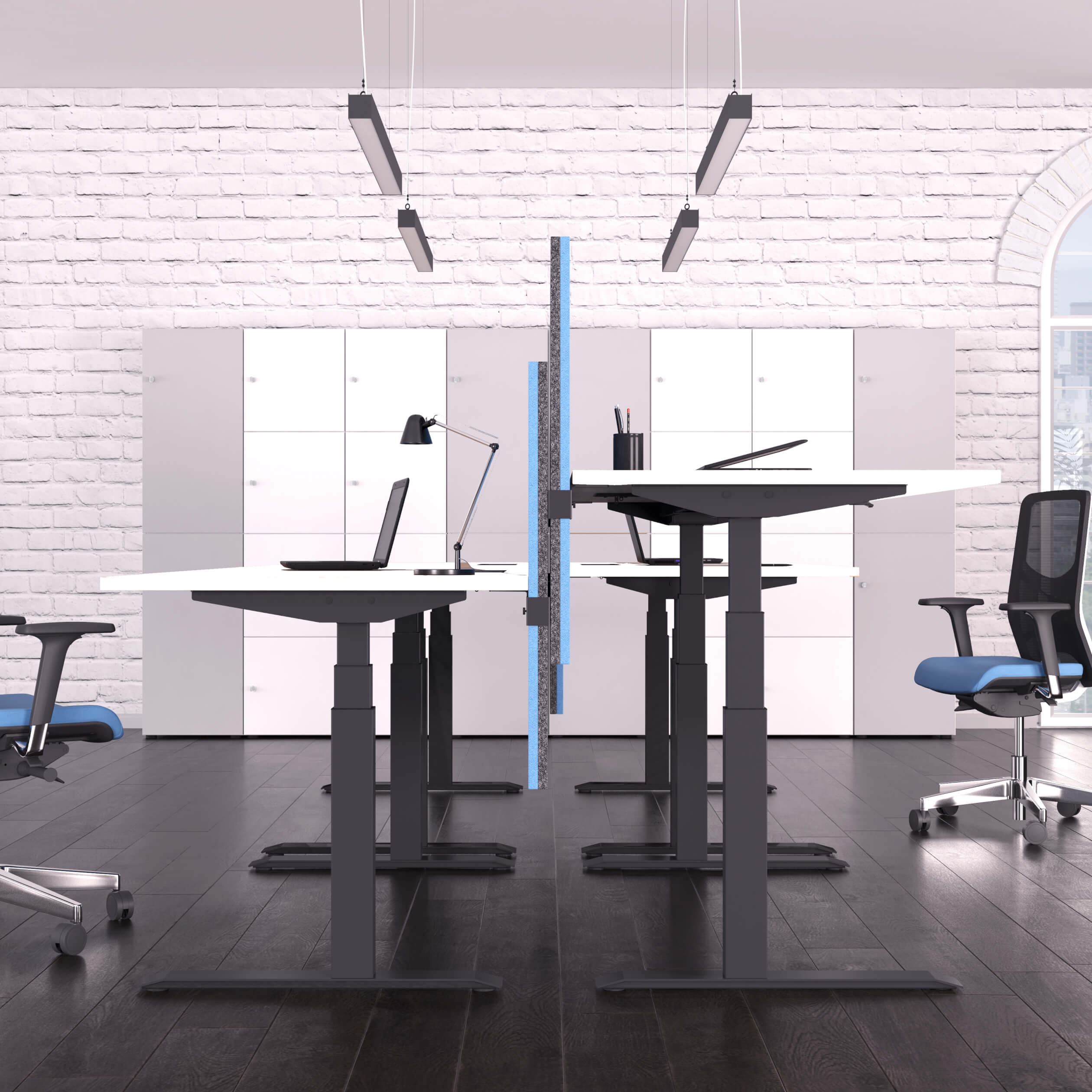 ACTIVE Scrivania | 1600 x 800 mm, regolabile in altezza elettricamente, bianco - 7 Main Image
