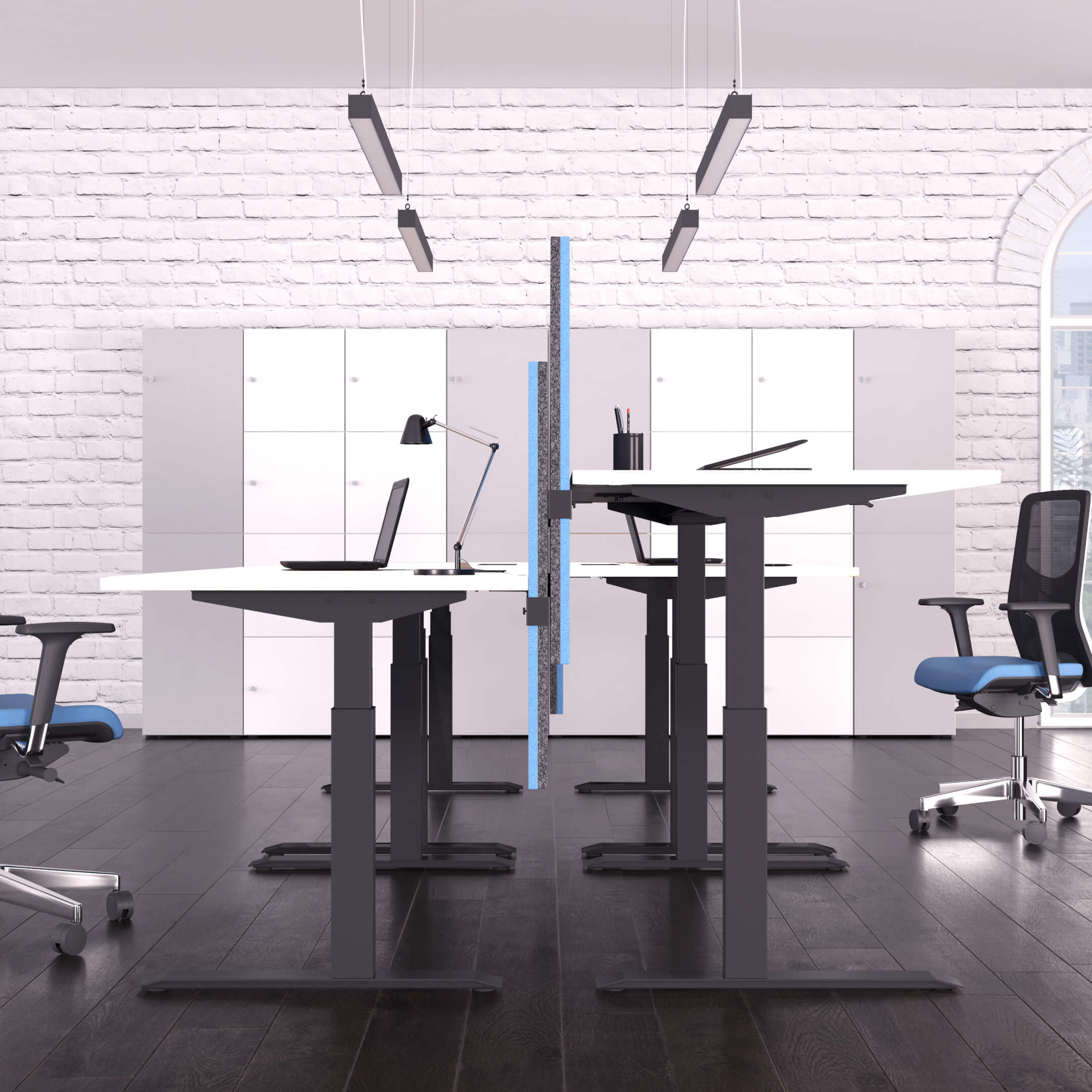 ACTIVE Scrivania | 1600 x 800 mm, regolabile in altezza elettricamente, bianco - 9 Main Image