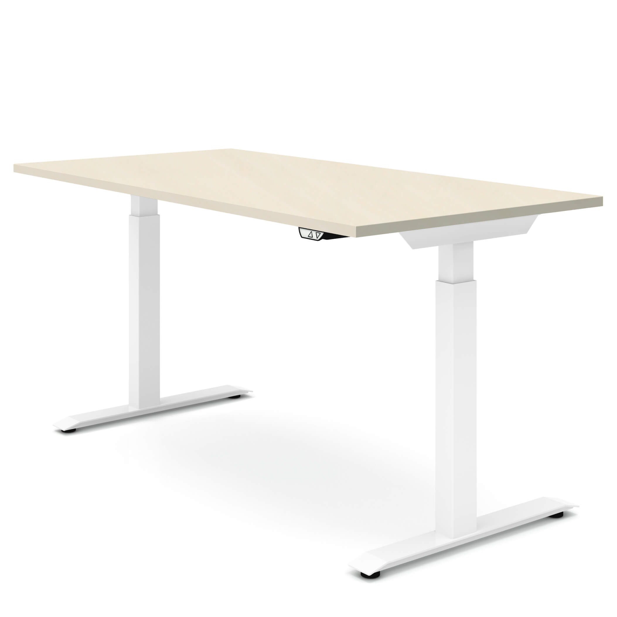 ACTIVE Schreibtisch | Elektrisch höhenverstellbar, 1600 x 800 mm, Ahorn - 1 Main Image