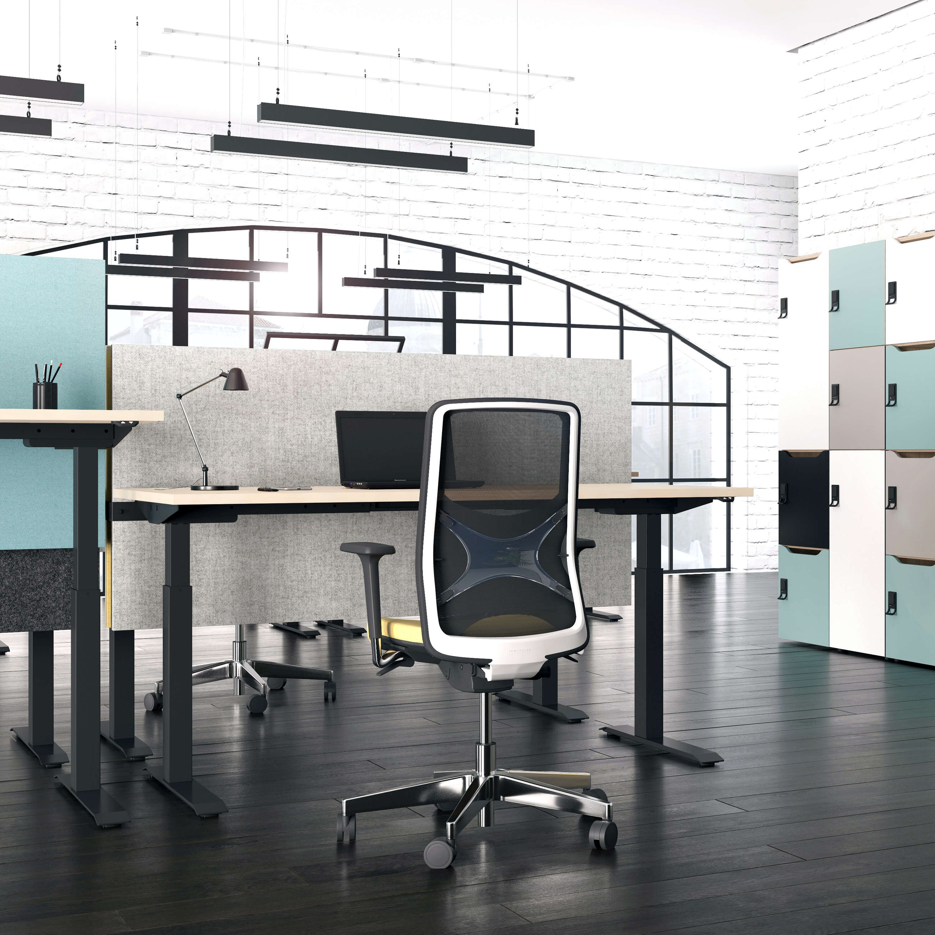 ACTIVE Schreibtisch | Elektrisch höhenverstellbar, 1600 x 800 mm, Ahorn - 8 Main Image
