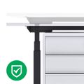 ACTIVE Schreibtisch | Elektrisch höhenverstellbar, 1800 x 800 mm, Weiß