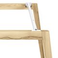 NOVA WOOD Konferenztisch | Massivholz-Gestell, 1800 x 1200 mm, Weiß