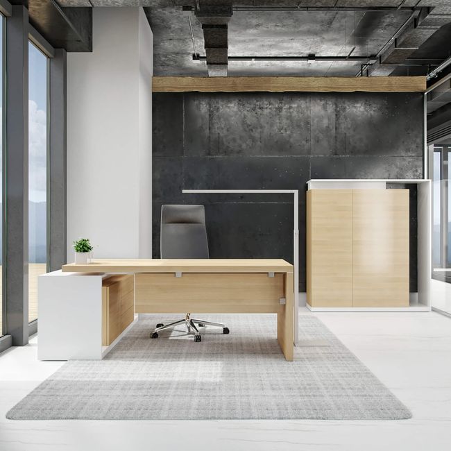 AVION Chefbüro Set - Inklusive Montageservice | Afrikanische Eiche