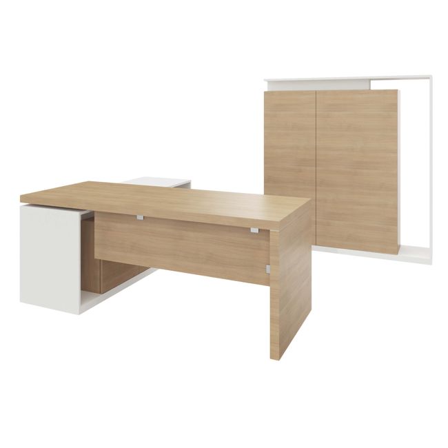 AVION Chefbüro Set - Inklusive Montageservice | Afrikanische Eiche