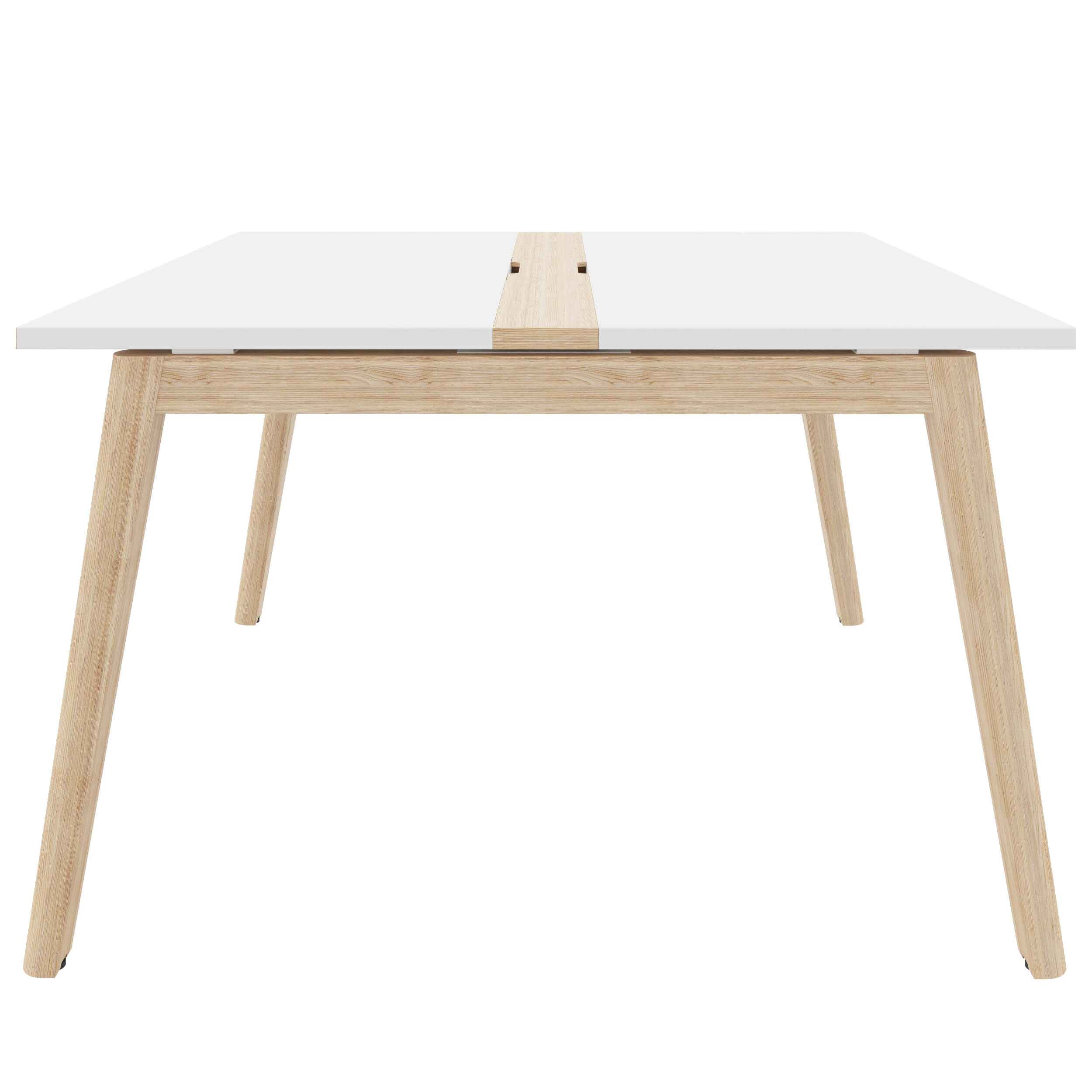 NOVA WOOD Tableau de conférence | Cadre en bois massif électrifié, 1200 x 1200 mm, blanc - 2 Main Image