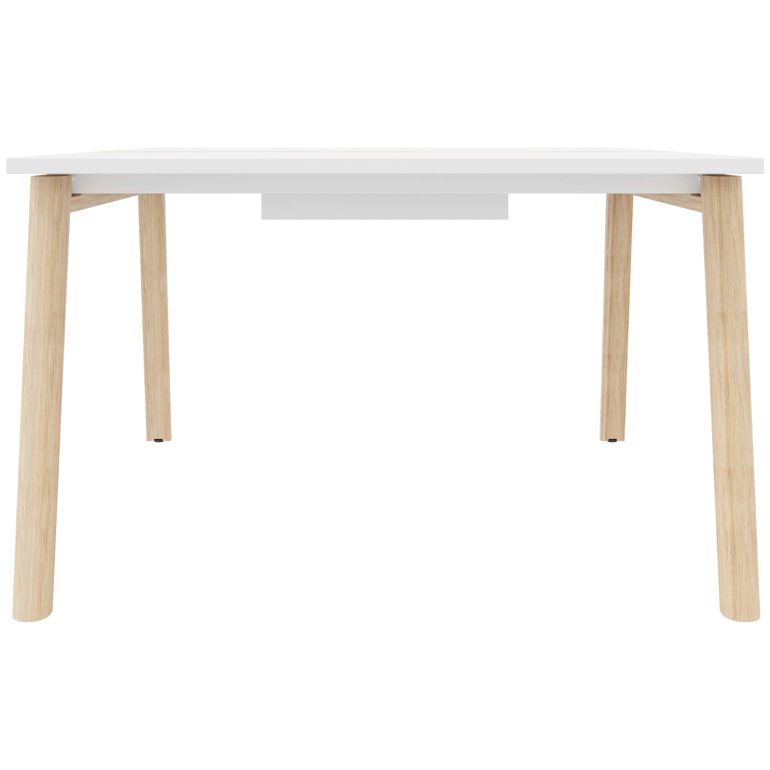 NOVA WOOD Tableau de conférence | Cadre en bois massif électrifié, 1200 x 1200 mm, blanc - 3 Main Image