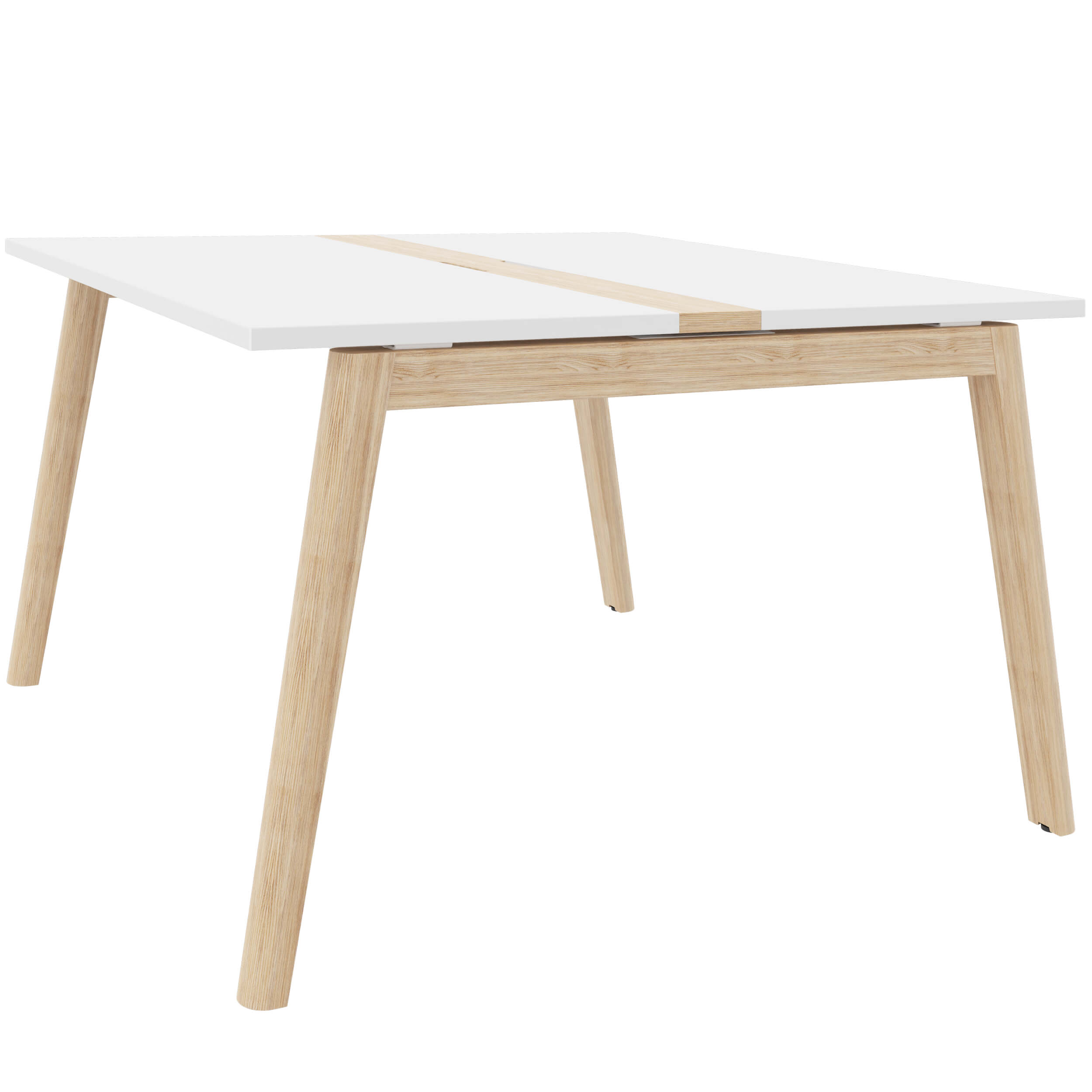NOVA WOOD Tableau de conférence | Cadre en bois massif électrifié, 1200 x 1200 mm, blanc - 1 Main Image