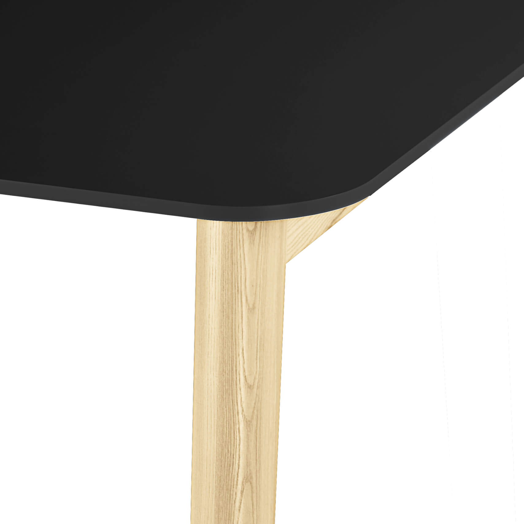 NOVA WOOD Tableau de conférence | Cadre en bois massif électrifié, 1200 x 1200 mm, HPL Fenix ​​Black - 7 Main Image