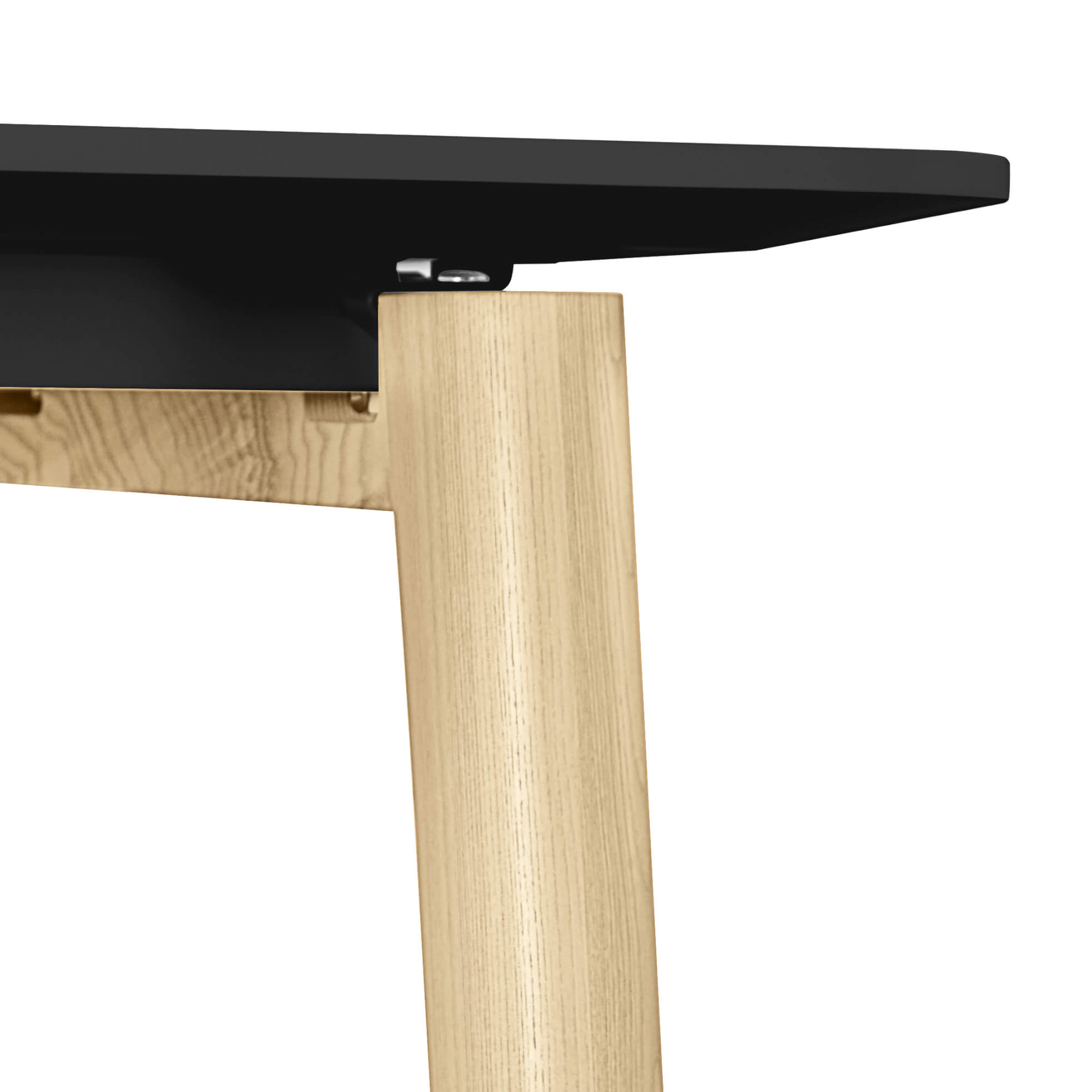 NOVA WOOD Tableau de conférence | Cadre en bois massif électrifié, 1200 x 1200 mm, HPL Fenix ​​Black - 6 Main Image