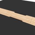 NOVA WOOD Tableau de conférence | Cadre en bois massif électrifié, 1200 x 1200 mm, HPL Fenix ​​Black - 5 Thumbnail Image
