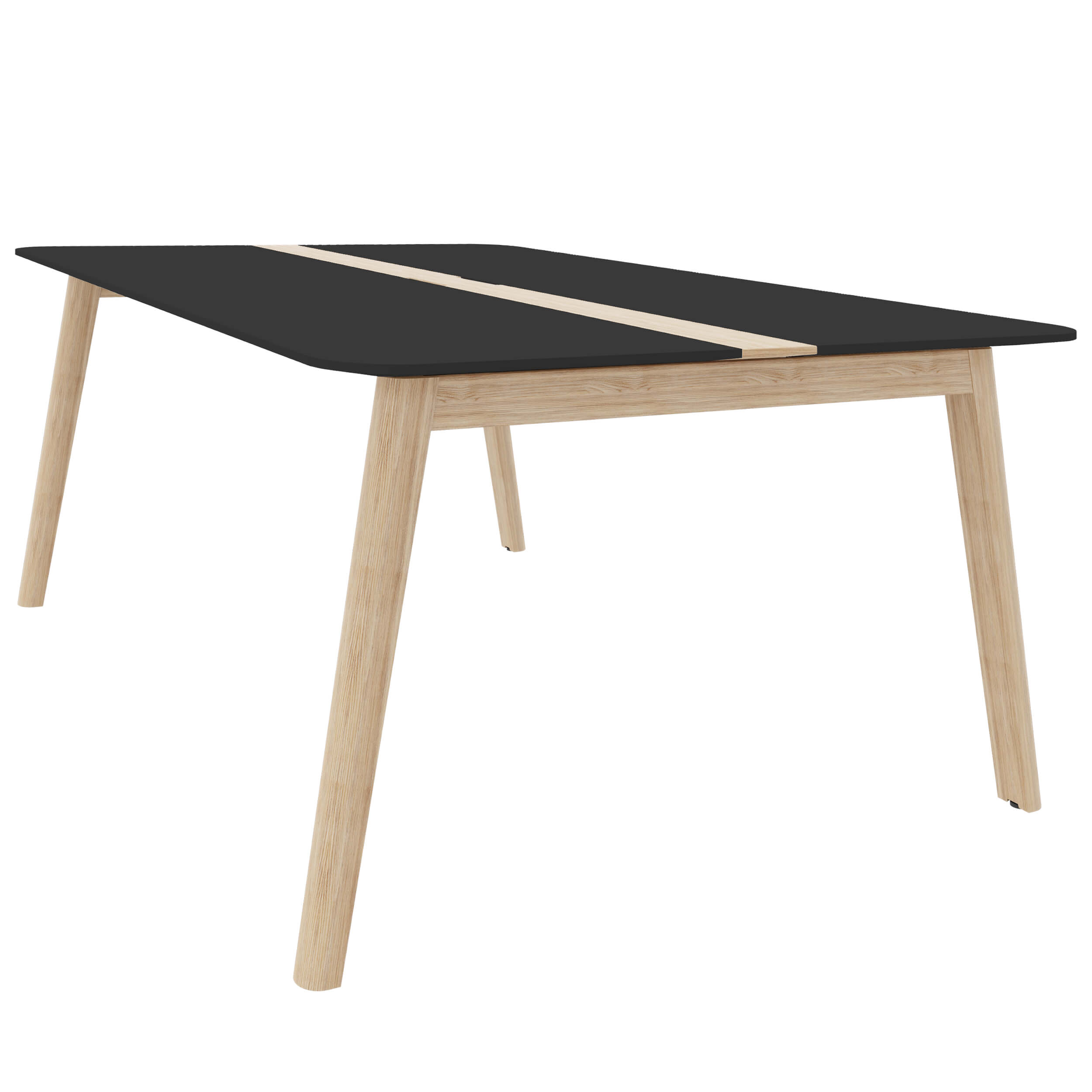 NOVA WOOD Tableau de conférence | Cadre en bois massif électrifié, 1800 x 1200 mm, HPL Fenix ​​Black - 1 Main Image