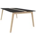NOVA WOOD Tableau de conférence | Cadre en bois massif électrifié, 1800 x 1200 mm, HPL Fenix ​​Black - 1 Thumbnail Image