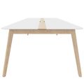 NOVA WOOD Tabella della conferenza | Frame di legno elettrificato, in legno massiccio, 1800 x 1200 mm, HPL White - 3 Thumbnail Image