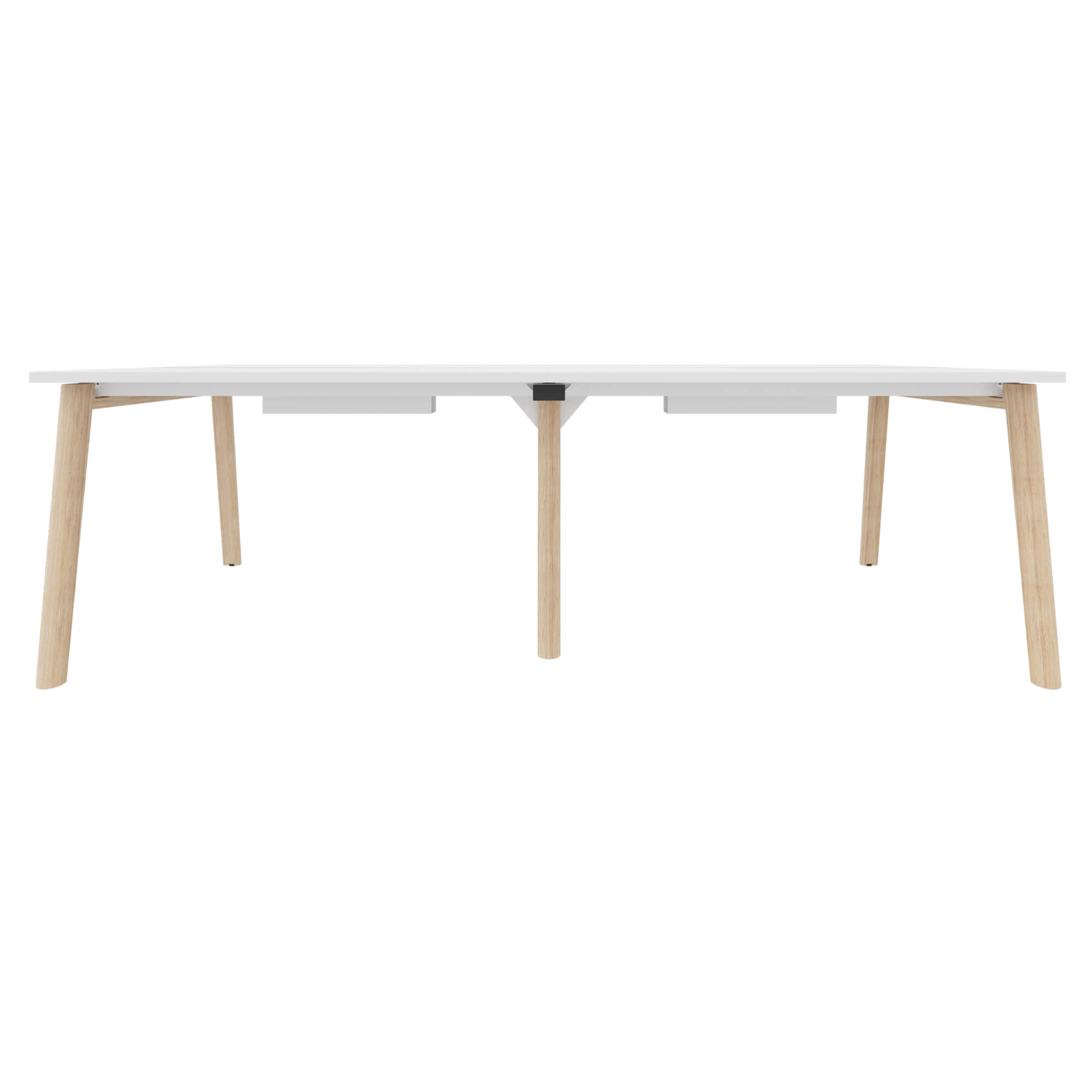 NOVA WOOD Tableau de conférence | Cadre en bois massif électrifié, 2400 x 1200 mm, blanc - 8 Main Image