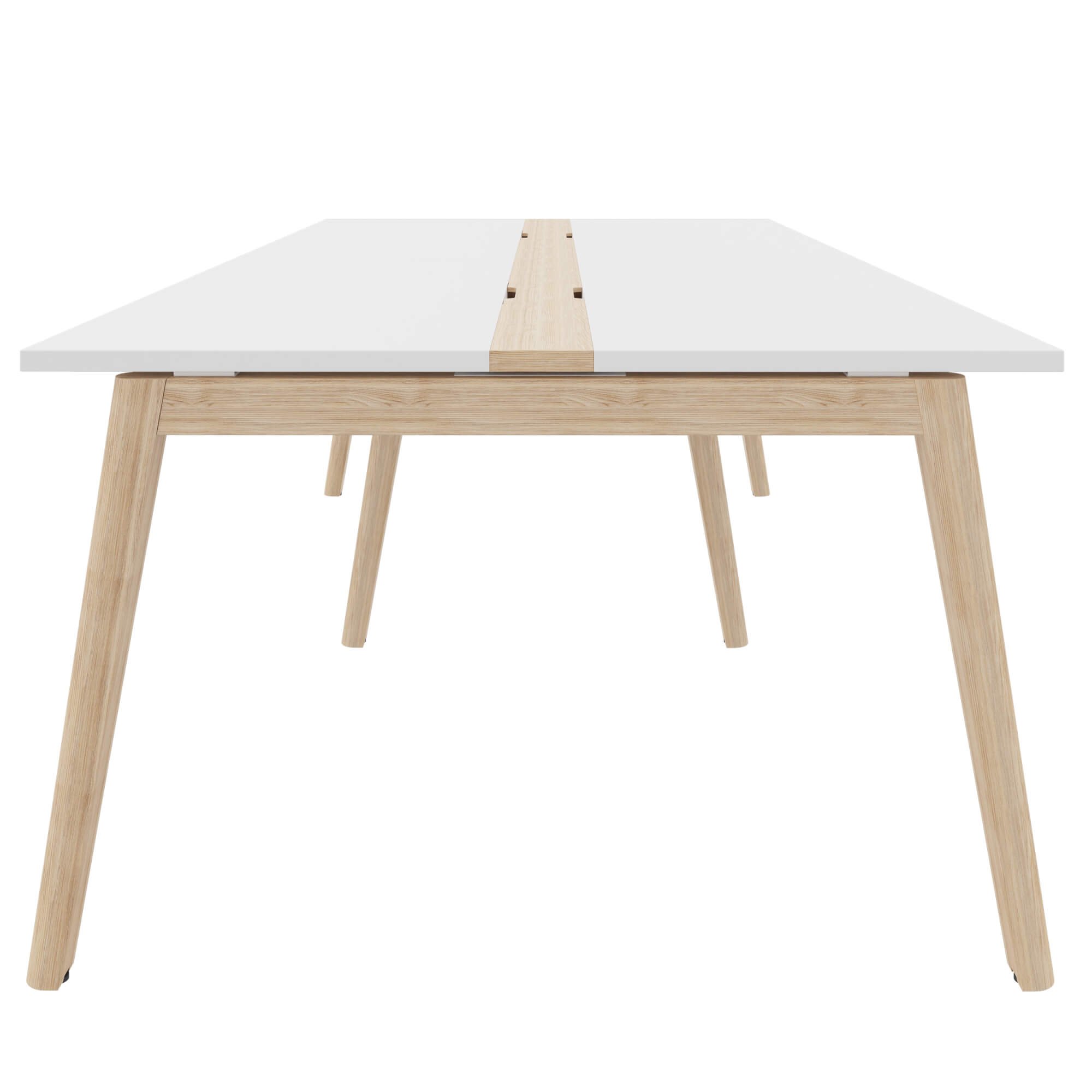 NOVA WOOD Tableau de conférence | Cadre en bois massif électrifié, 2400 x 1200 mm, blanc - 2 Main Image