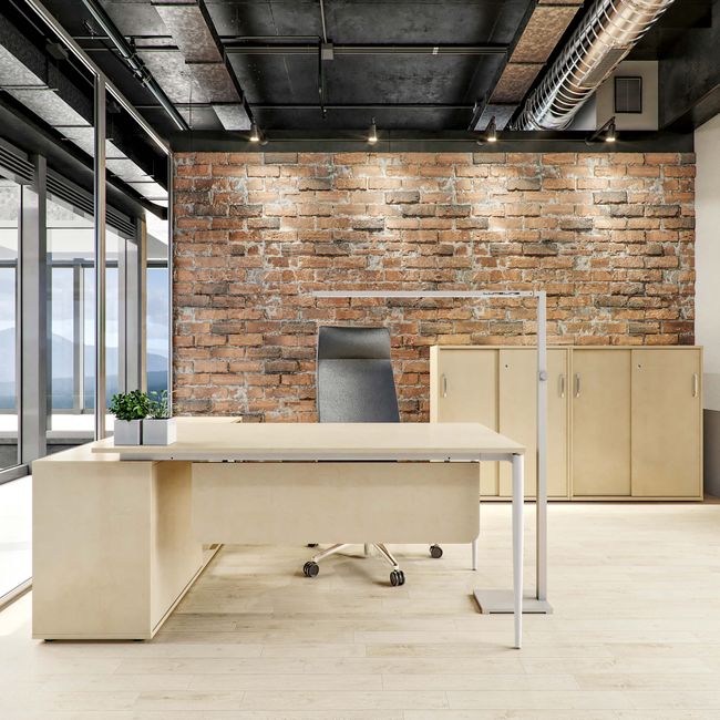 VARIAN Chefbüro Set - Inklusive Montageservice | Ahorn