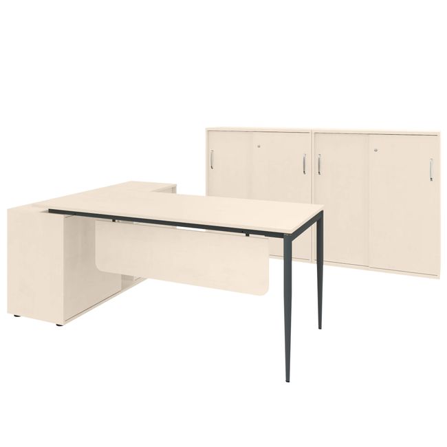 VARIAN Chefbüro Set - Inklusive Montageservice | Ahorn