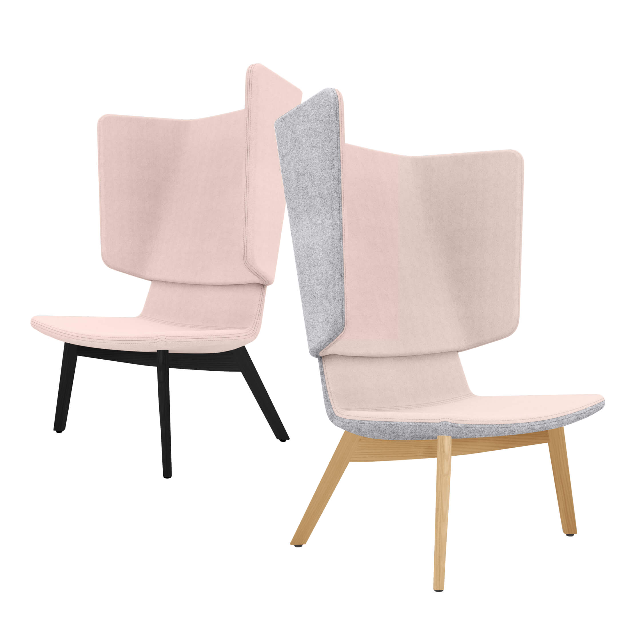 TWIST&SIT Chaise d'oeuf | Cadre en bois massif, couverture en laine Velito - 1 Main Image