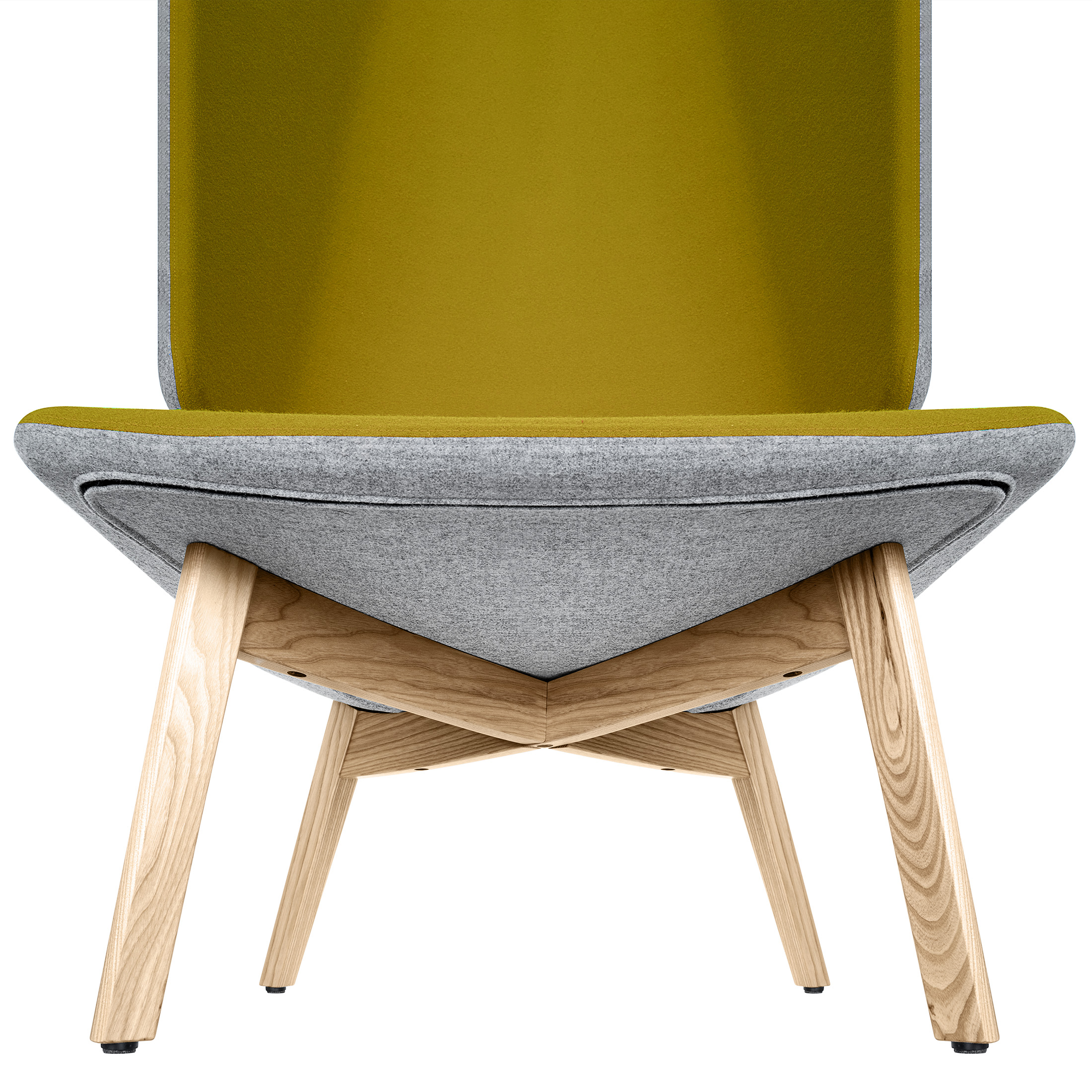 TWIST&SIT Chaise d'oeuf | Cadre en bois massif, couverture en laine Velito - 12 Main Image