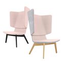TWIST&SIT Chaise d'oeuf | Cadre en bois massif, couverture en laine Velito - 1 Thumbnail Image