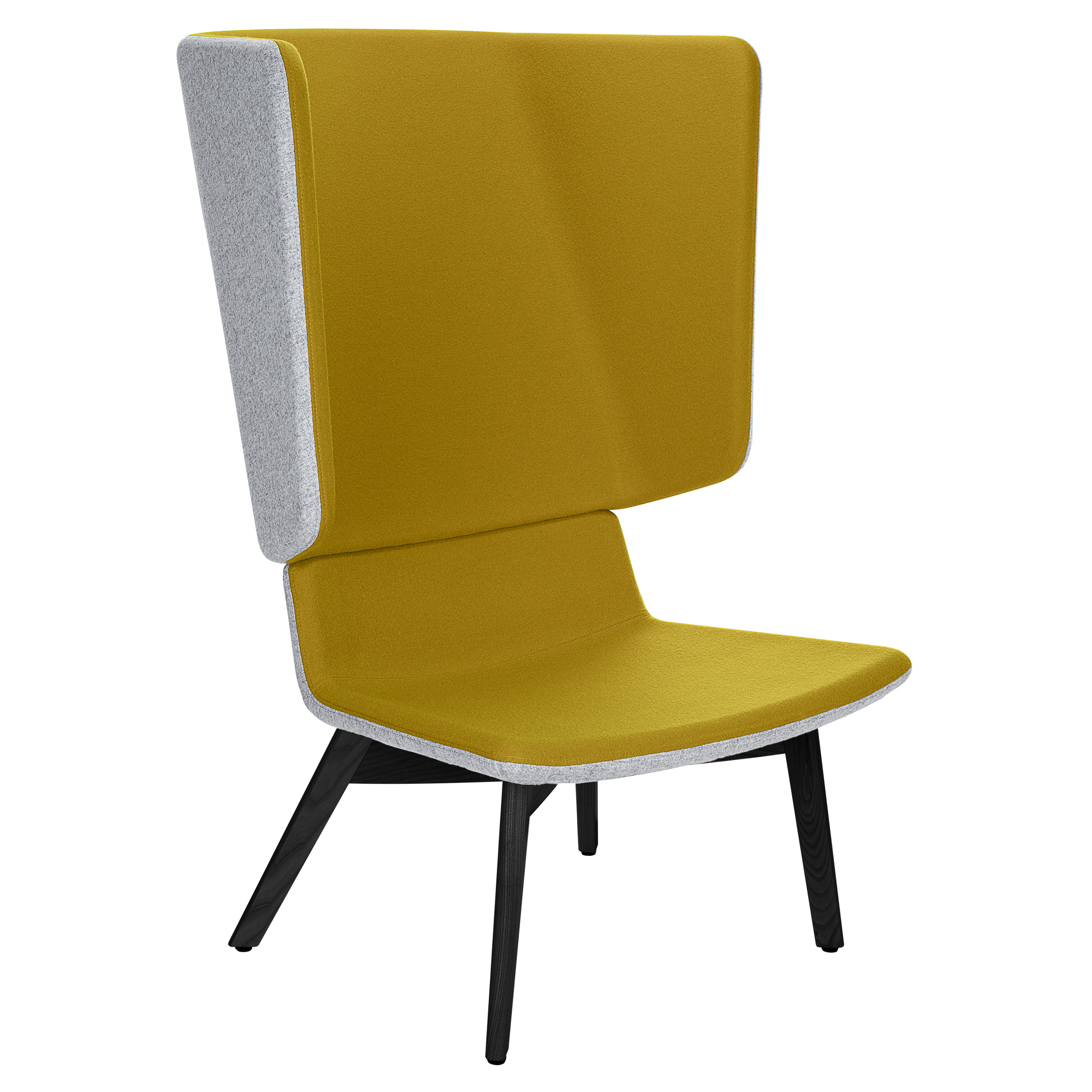 TWIST&SIT Ohrensessel | Massivholz-Gestell, Wollbezug SYNERGY - 9 Main Image