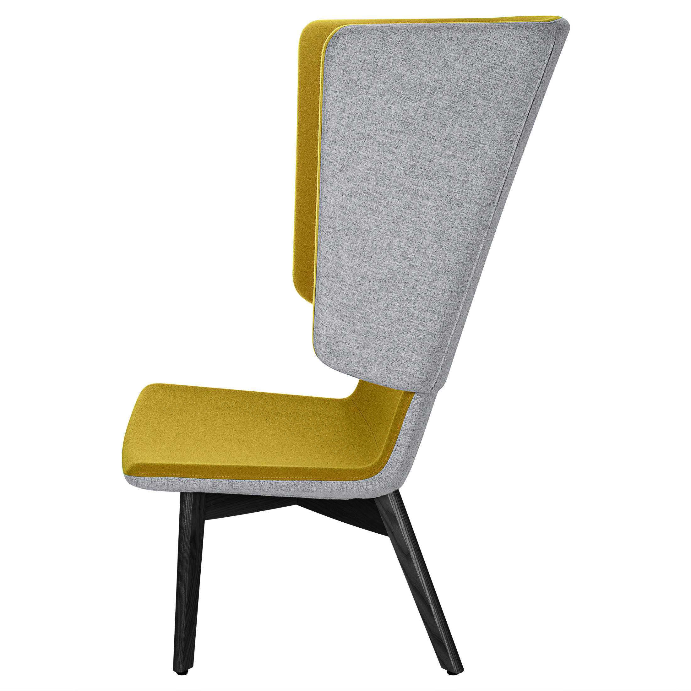 TWIST&SIT Ohrensessel | Massivholz-Gestell, Wollbezug SYNERGY - 15 Main Image