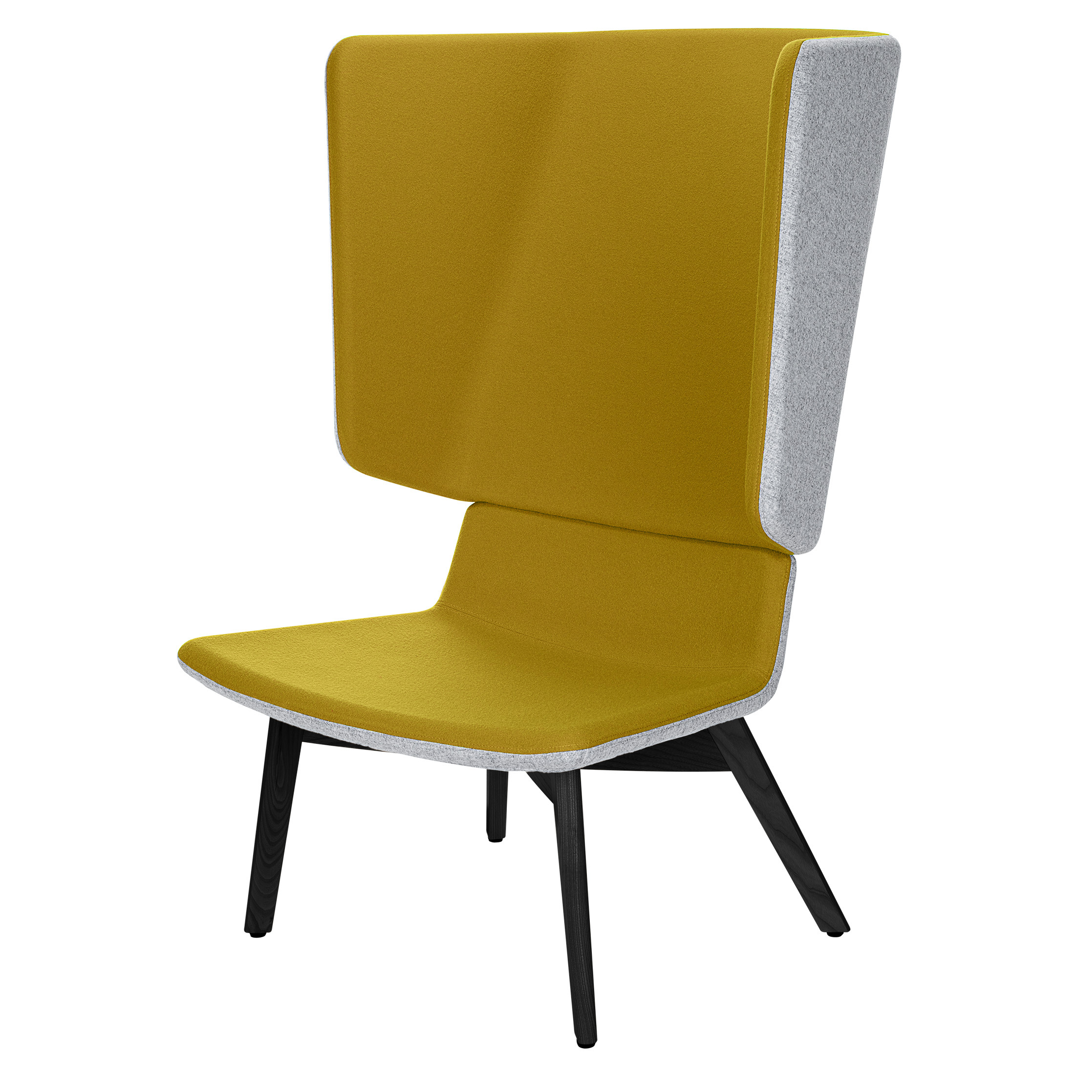TWIST&SIT Ohrensessel | Massivholz-Gestell, Wollbezug SYNERGY - 16 Main Image