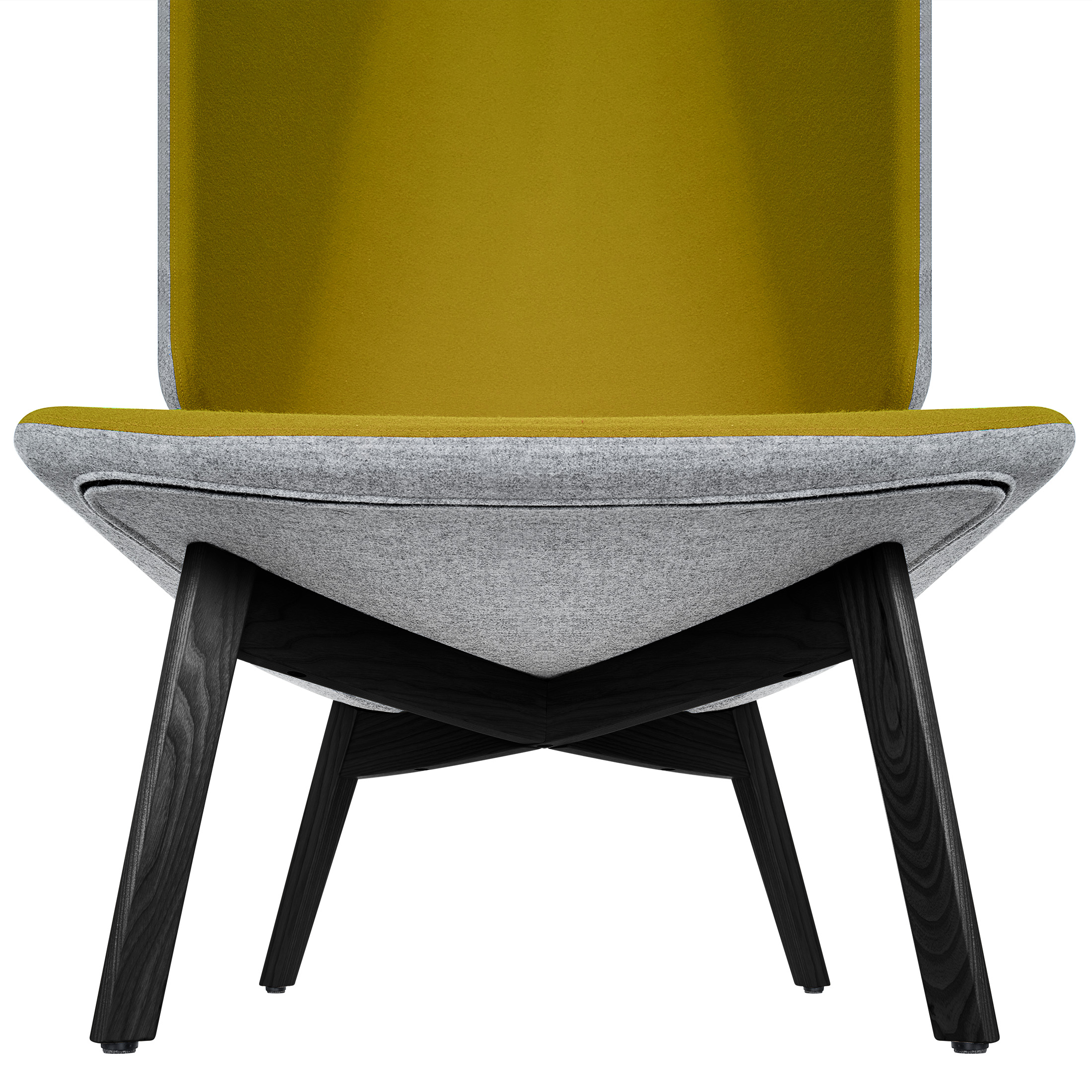 TWIST&SIT Ohrensessel | Massivholz-Gestell, Wollbezug SYNERGY - 17 Main Image