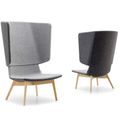 TWIST&SIT Ohrensessel | Massivholz-Gestell, Wollbezug SYNERGY - 3 Thumbnail Image