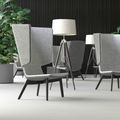 TWIST&SIT Ohrensessel | Massivholz-Gestell, Wollbezug SYNERGY - 2 Thumbnail Image