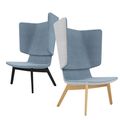 TWIST&SIT Ohrensessel | Massivholz-Gestell, Wollbezug SYNERGY - 1 Thumbnail Image