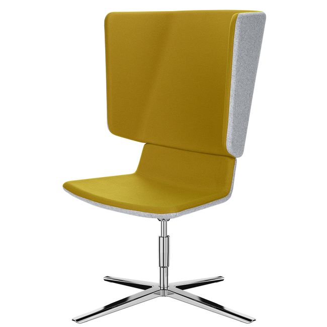 TWIST&SIT Ohrensessel | 4-Fuß-Kreuz, höhenverstellbar, Wollbezug SYNERGY TWIST&SIT Ohrensessel | 4-Fuß-Kreuz, höhenverstellbar, Wollbezug SYNERGY