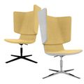 TWIST&SIT Ohrensessel | 4-Fuss-Kreuz, höhenverstellbar, Wollbezug SYNERGY - 1 Thumbnail Image