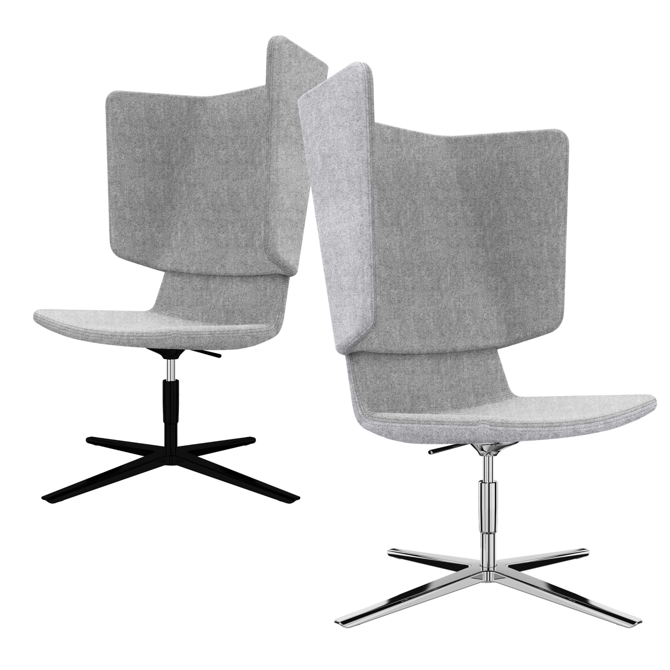 TWIST&SIT Chaise d'oeuf | Croix de 4 pieds, réglable en hauteur, couverture de laine velito - 1 Main Image