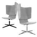 TWIST&SIT Chaise d'oeuf | Croix de 4 pieds, réglable en hauteur, couverture de laine velito - 1 Thumbnail Image