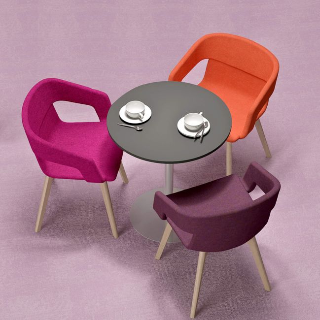 TWIST&SIT Lounge-Sessel | Massivholz-Gestell, Wollbezug VELITO TWIST&SIT Lounge-Sessel | Massivholz-Gestell, Wollbezug VELITO